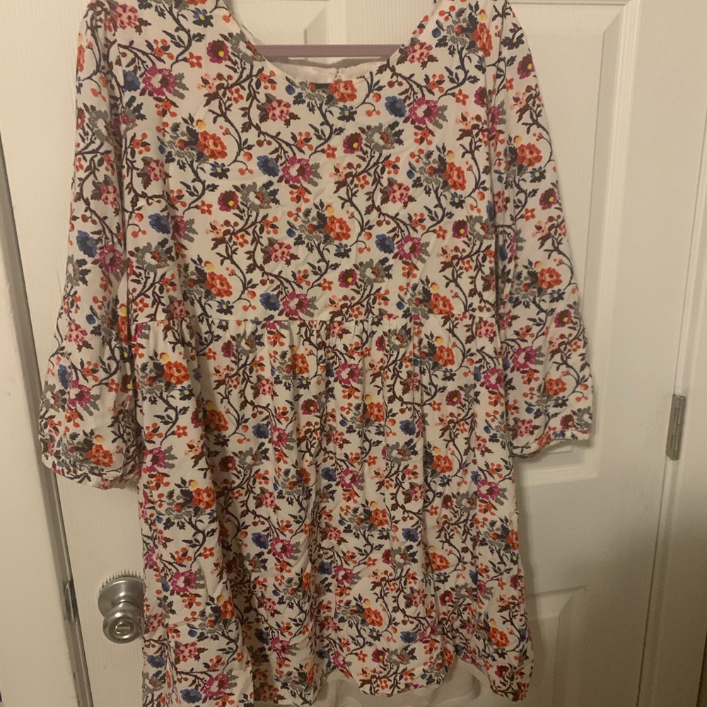 Long sleeve floral dress